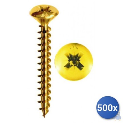 500x Schraube Selbstgewindend Für : Span- Panelvit&reg ; Mustad Messing Tsc Stk