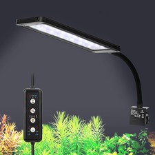 Clip On Aquarium LED Light, 24/7 Mode Full Spectrum Fish Tank Light with Time...