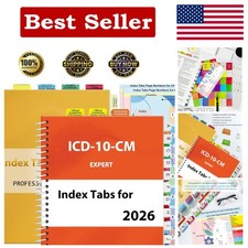 Complete Medical Index Tabs for CPT & ICD-10-CM 2026 - Easy Navigation & Durable
