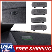 4pcs Black Car Pillar Airbag Trim Cap For Vw Golf Jetta Gti Cc Tiguan Passat 4pcs Black Car Pillar Airbag Trim Cap For Vw Golf Jetta Gti Cc Tiguan Passat