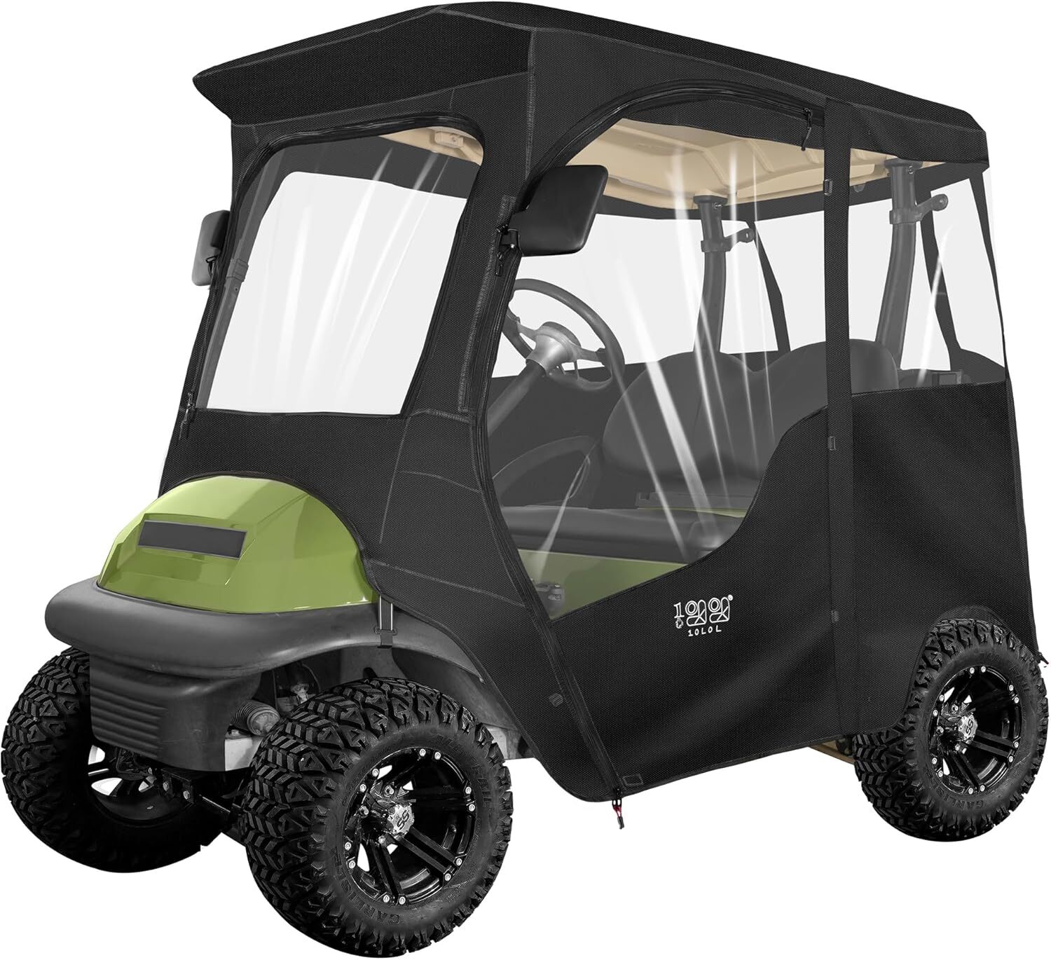 2 Passenger Golf Cart Driving Enclosure for Club Car Precedent Tempo, Waterproof