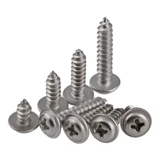 Phillips Self-tapping Screws Flange Pan Head M2 - M4 A2 304 Stainless Steel