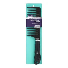GOODY Total Texture Detangling Handle Comb, Wide Spaced Teeth Preserve Curl Def