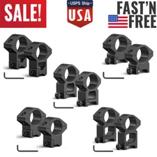 2PCS 1" Scope Rings Low/Middle/High Profile Scope Mount for Picatinny Rail Mount