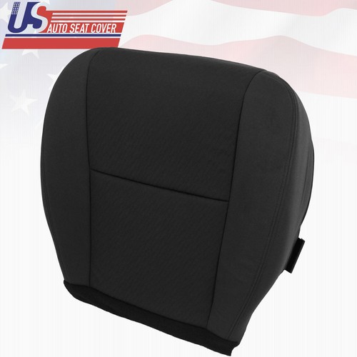 2010 - 2014 Chevy Silverado Driver Bottom Replacement Cloth Seat Cover Black - Picture 2 of 8