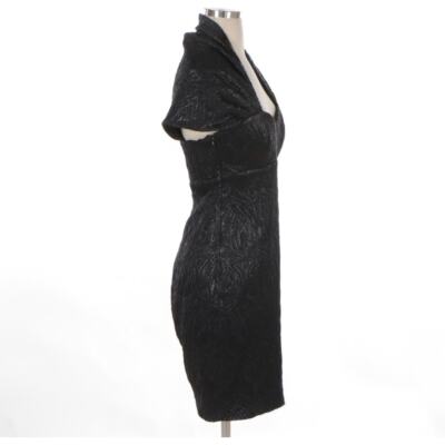 Custom Black Shimmery Textured Cocktail Dress from Real Housewife Sonja  Morgan | eBay