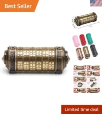 Cryptex Puzzle Box Metal Hidden Compartments Romantic Gift for Valentine