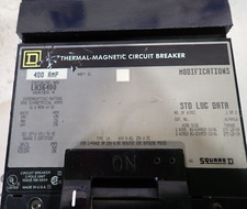 Square D LH36400 400 Amp 600 VAC 3 Pole Type LH I-Line Circuit Breaker - TESTED