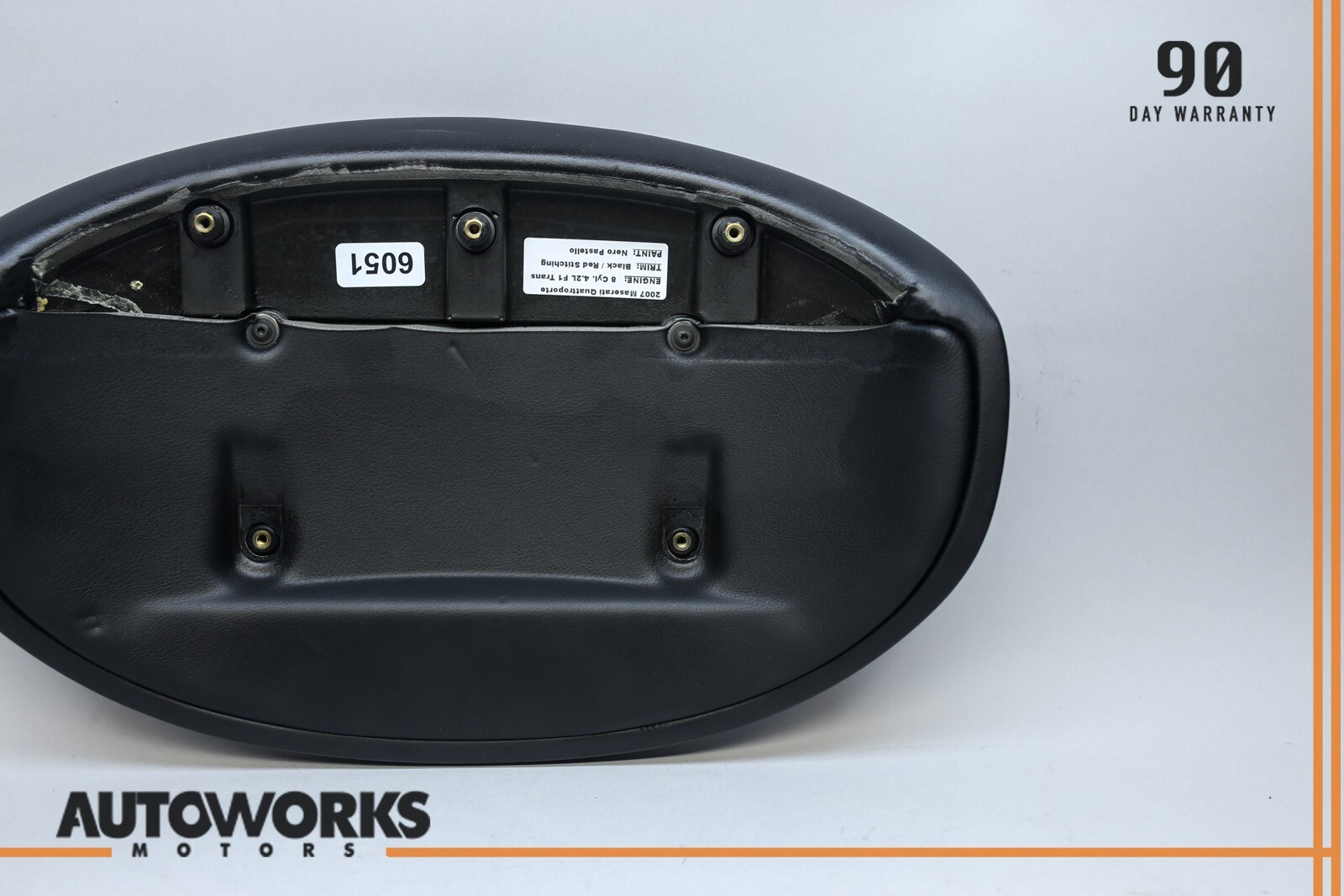 04-08 Maserati Quattroporte M139 Dash Speedometer Pad Cover Trim Black OEM