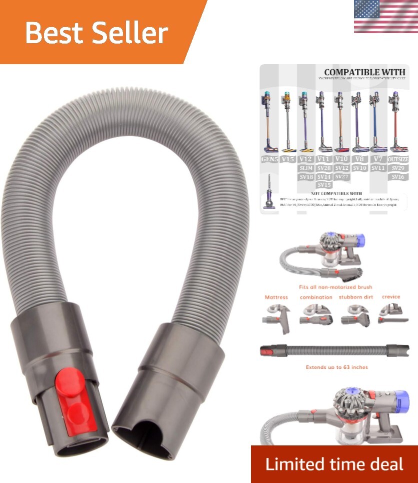 Dyson Gen5 V15 V12 V11 V10 Flexible Extension Attachment Compatible