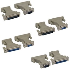 DB9 DB25 Male Female M/M M/F F/F RS232 Molded Adapter Peripheral/Printer Coupler