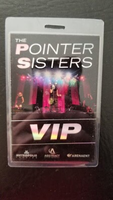 THE POINTER SISTERS - VIP TOUR LAMINATE BACKSTAGE PASS