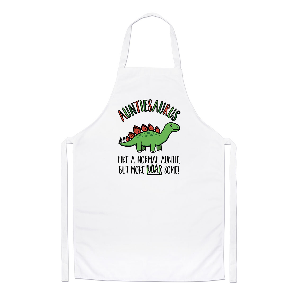 Auntiesaurus Dinosaur Like A Normal Auntie Roarsome Chefs Apron Funny Cooking