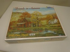 White Mountain Puzzle 'Friends In Autumn' 1000pc Sealed 24X30 Larger Pieces New