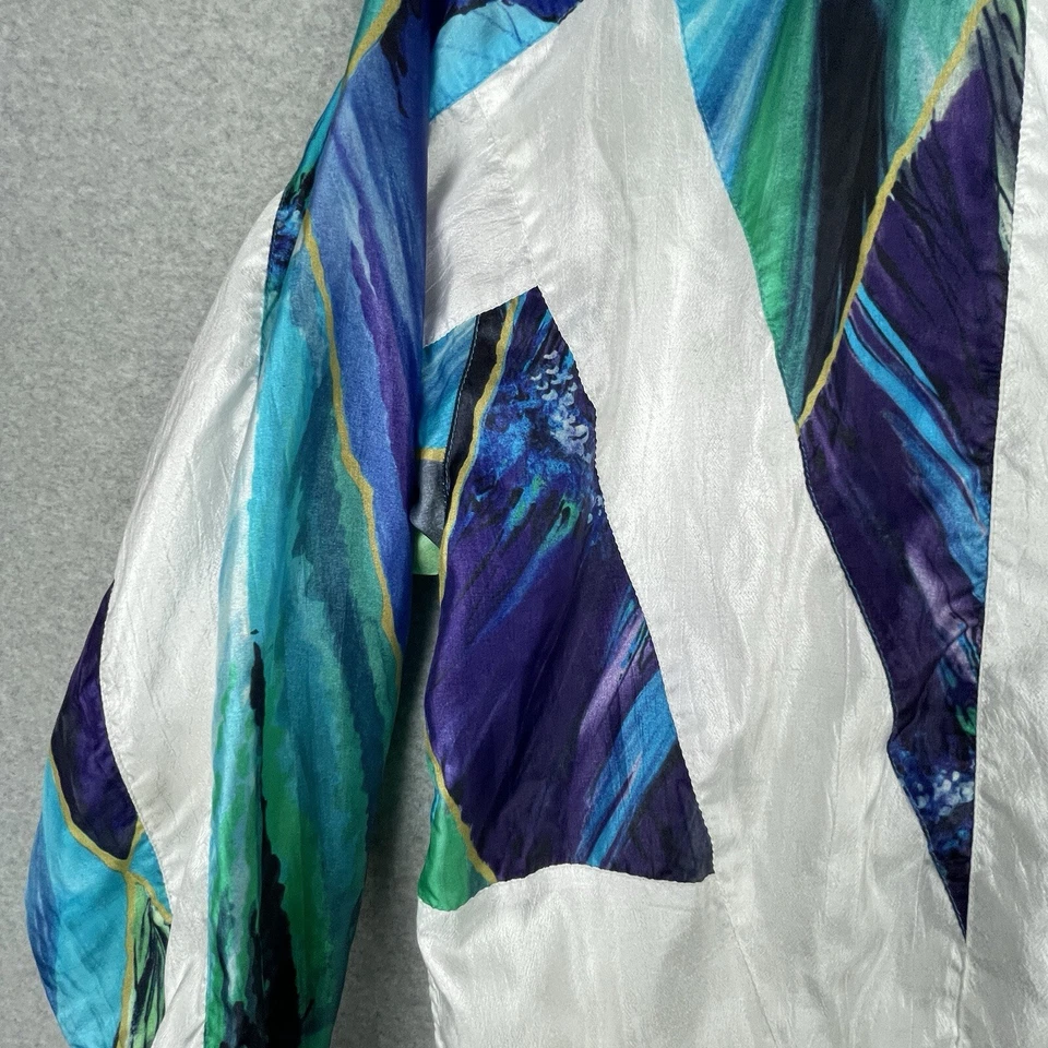 Vintage Tennis Windbreaker Womens Medium Head Full Zip 80s Retro Track Jacket - Imagem 4 de 4