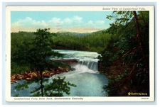 1950 Scenic View Cumberland Falls State Park Southeastern KY Waterfall Postcard