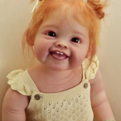 28'' Lifelike Reborn Baby Doll Toddler Girl Short Rooted Hair Cloth Body Kids Toy