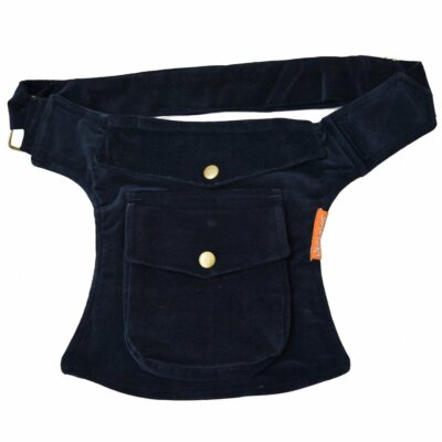 Gürteltasche aus weichem Samt Bauchtasche mit vielen Fächern