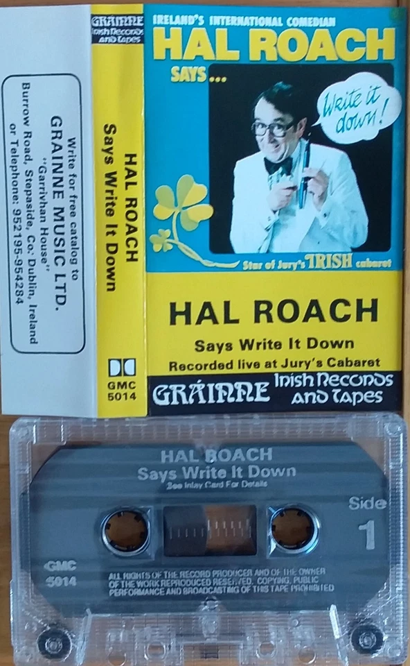 Hal Roach - Says write It Down 1980 Ireland 2 Track Cassette EX - Image 2 of 2