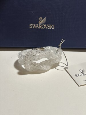 Swarovski white fishnet nylon knot bracelet with magnetic closure