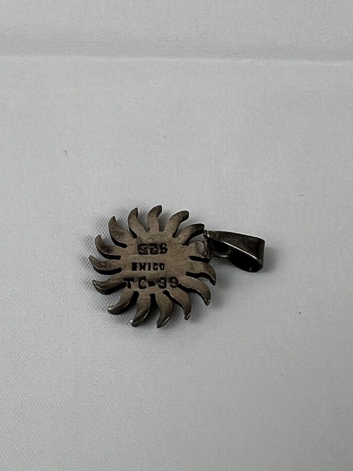 Signed Solid 925 Sterling Silver Smiley Face Sun … - image 3