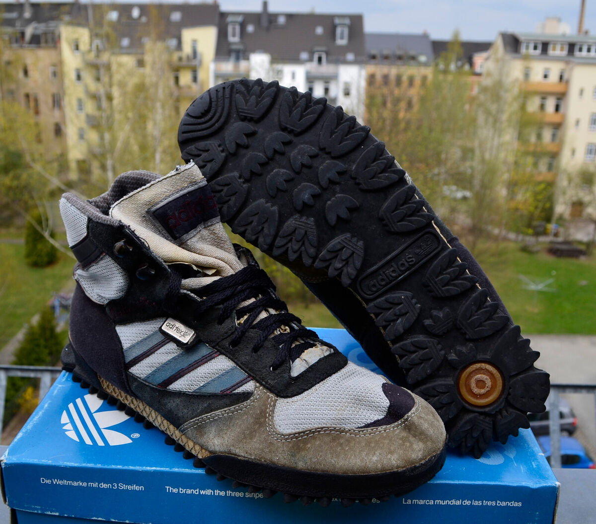 Vintage Sneaker Adidas Marathon TR Mid Aditex Trainer UK 7 Vintage Sneaker Adidas Marathon TR Mid Aditex Trainer UK 7