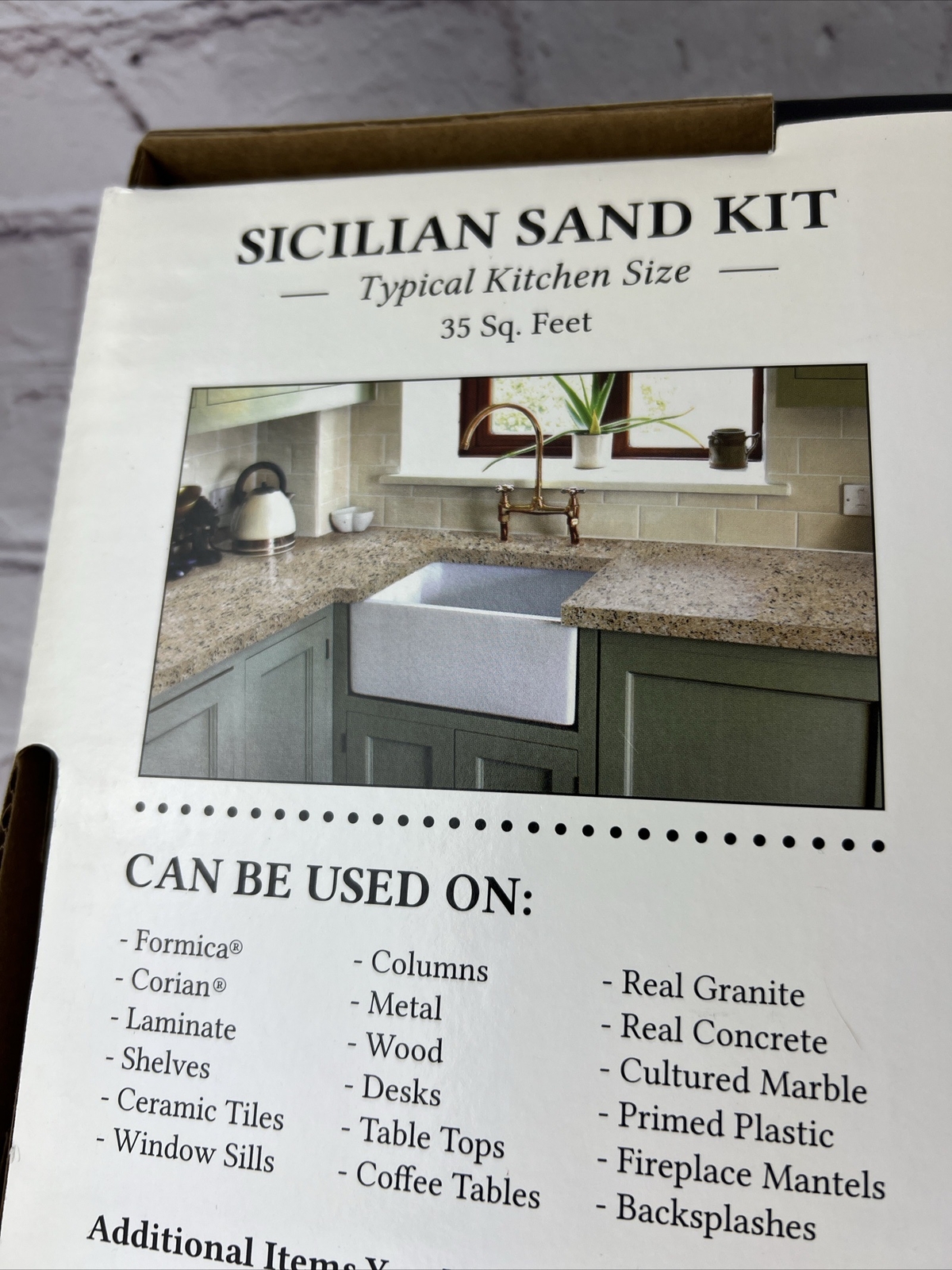 Giani Granite Countertop Paint Kit, Sicilian Sand Kit, Complete 35 SQFT