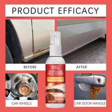 Car Rust Remover Spray Metal Surface Chrome Cleaner Car Body Paint Care 30ml -