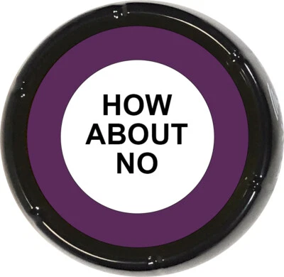 DAVOICE How About NO Sound Button - Joke Gag Gift Funny Talking Prank Desk Humor Novelty