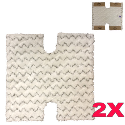 2 Replacement Pads for Shark Genius Touch Free Steam Mop Washable Lift Away New