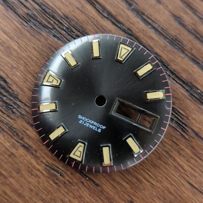 Diver Watch Dial Part - New Old Stock, 29.3mm 21 Jewels Shockproof (AC198)