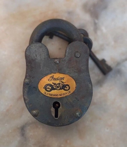 Exquisite Tiny Antique Iron Lock With Key A Piece of History