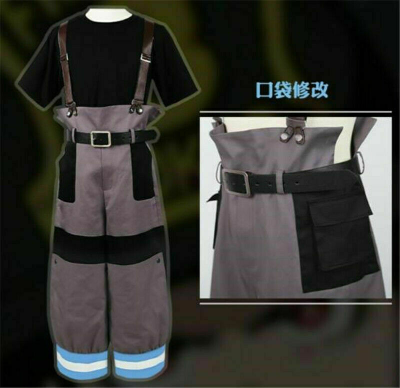 Anime Fire Force Shinra Kusakabe Cosplay Costume Halloween Eighth Fire  Brigade Firemen Uniform Jumpsuit for Men And Women,Men,M: Buy Online at  Best Price in UAE 