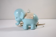 Vintage Pinky ceramic elephant lamp