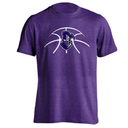 Furman University FU Paladins Basketball Laces Logo Short Sleeve T-shirt Tee - Picture 9 of 9