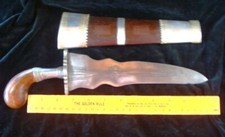 Vintage Kris Dagger 9" Knife Blade Philippine Moro Islamic Indonesia No Reserve