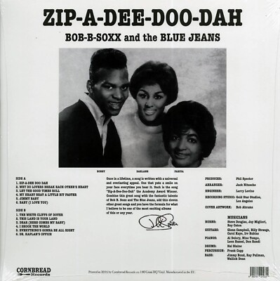 BOB B SOXX & THE BLUE JEANS Zip-a-dee-doo-dah CORNBREAD