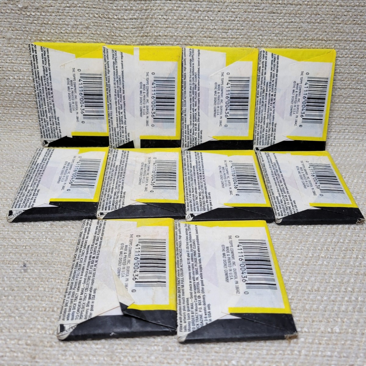 10 Sealed Packs Topps1990 Dick Tracy Trading Cards 230515G | eBay