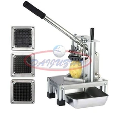 one Commercial Potato Chipper Vegetable Fruit Slicer With 3 Blades