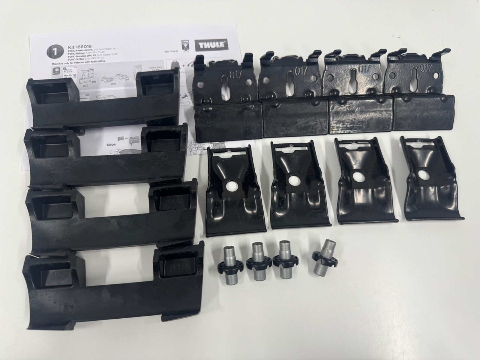 THULE FITTING KIT 6018 used no box fits FORD Fiesta Active, 5-dr Hatchback, 18-