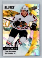 2023-24 Upper Deck Allure Hockey Cole Guttman Rookie Yellow Taxi #107 Blackhawks