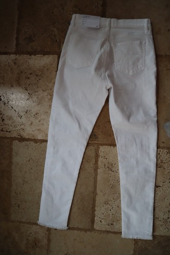 Neu mit Etikett weiß THE LOFT High Rise THE SKINNY Regular Fit ausgefranster Saum Jeans 2/26 - Bild 7 von 7