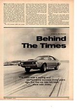 1970 AMC AMX  ~  ORIGINAL 3-PAGE ARTICLE / AD