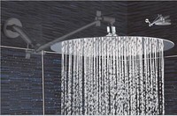 12 Zoll Edelstahl Regendusche Duschkopf Rund Anti-Kalk-DüSen AISI304