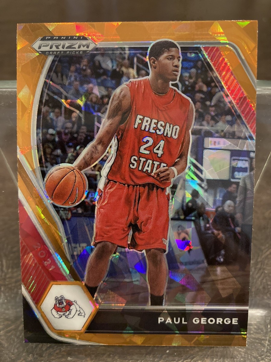 2021-22 Panini Prizm Draft Picks Paul George Orange Ice Prizm #69