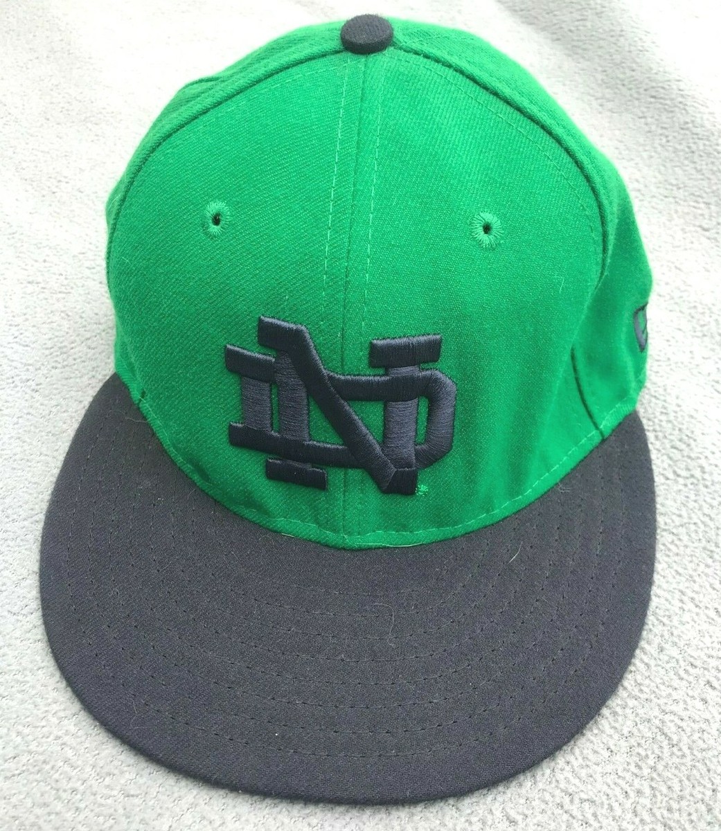 NOTRE DAME Hat New Era 59Fifty Men's sz 7/8 Fitted Cap FIGHTING IRISH