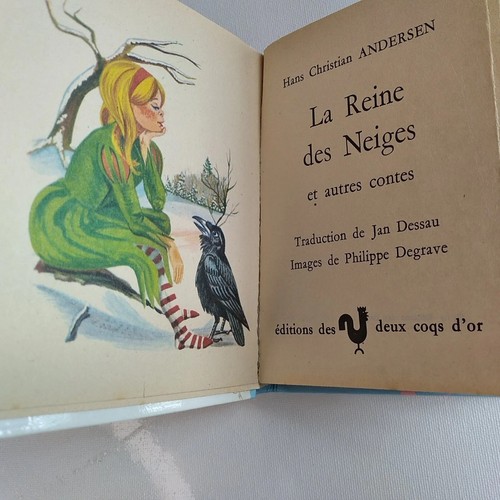 Frozen Book French 1967 LA REINE DES NEIGES Livre Snow Queen Hans C Andersen Vtg - Picture 9 of 19