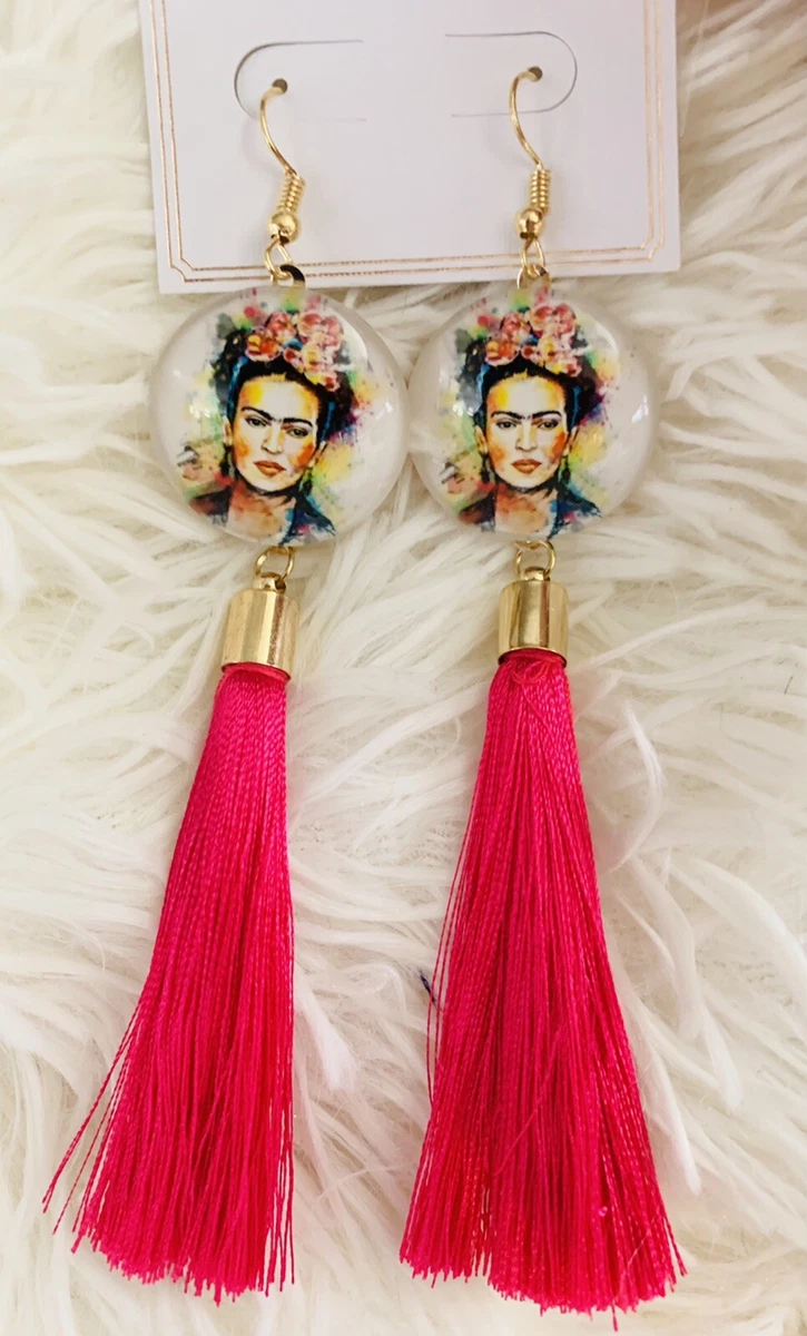 12x Lot Frida Kahlo Earrings Wholesale Assorted Colors Shipped Out