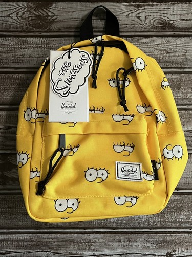 Herschel Simpsons Mini Backpack Lisa Eyes Yellow Bag Allover Print Adjustable