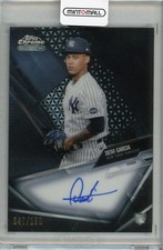 2021 Topps Chrome Black Deivi Garcia Auto Refractor /150 Yankees